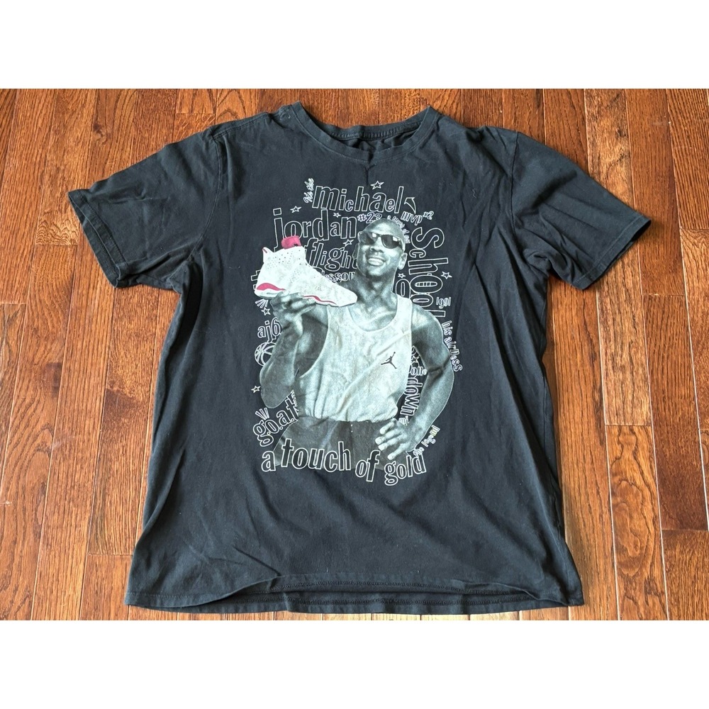 Nike Jordan Tee Shirt Large "a Touch Of Gold"